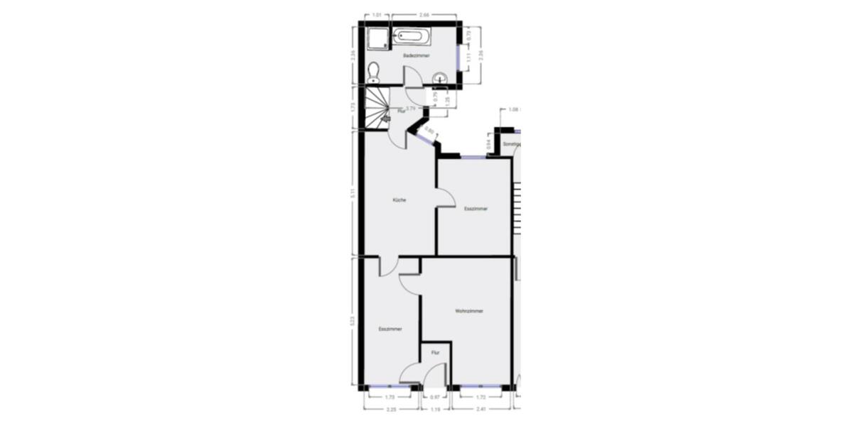 4 Zimmer +1 Durchgangszimmer, ca.108 m2, von priv. zu verm. 4 zimmer