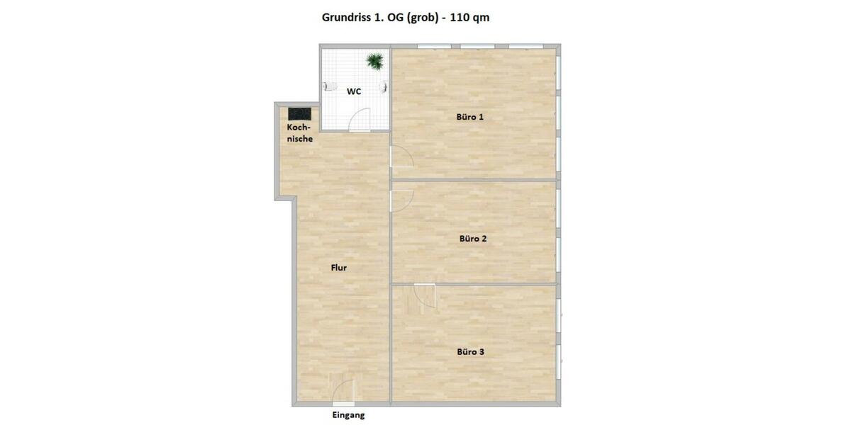 Moderne Büro-Praxisfläche | 110 m² | Parkplätze | Schwelm zimmer