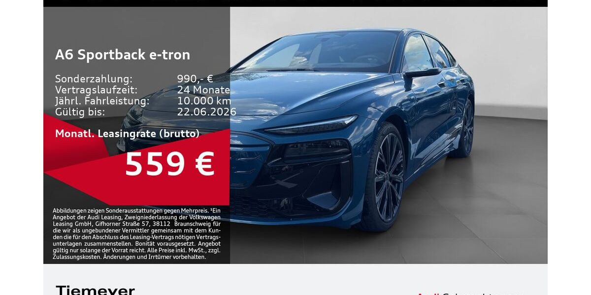 Audi A6 e-tron 7.715 km 63.990 &euro; Gelsenkirchen 45894