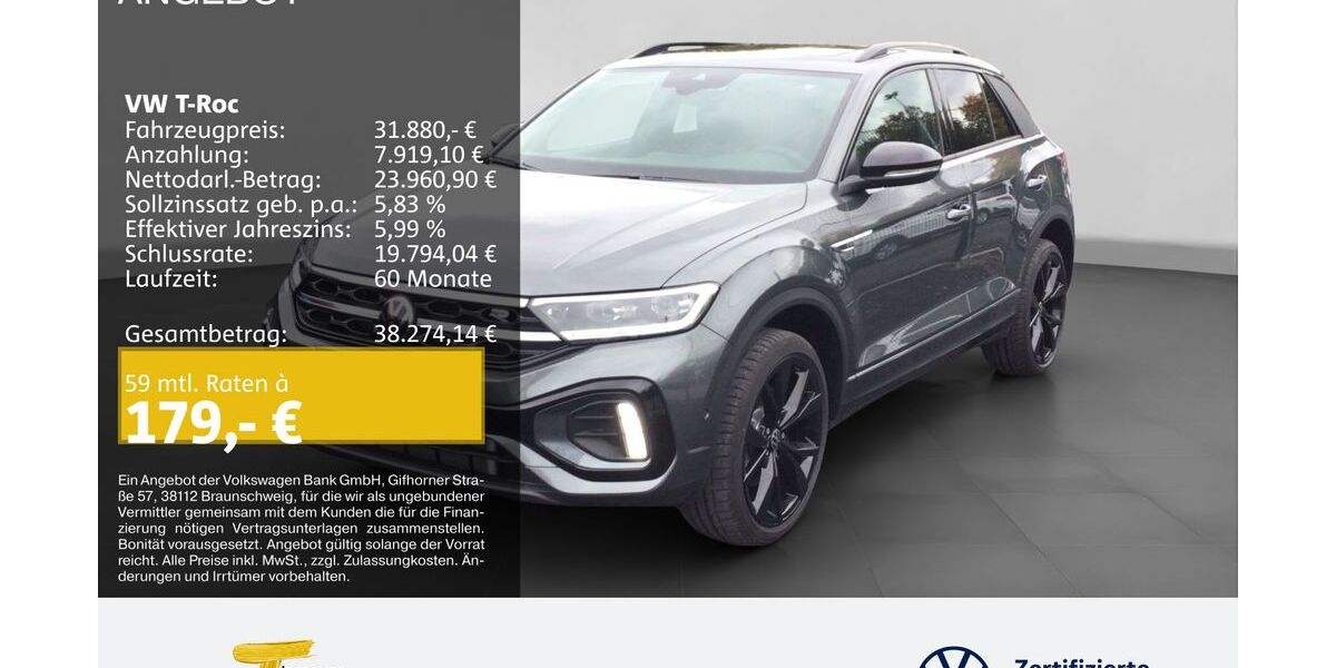 VW T-Roc 4.999 km 31.880 &euro; Herne 44653
