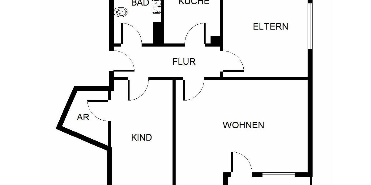Etagenwohnung Gelsenkirchen Gelsenkirchen-Nord - 3 Zimmer, 64 m&sup2;, 389&euro; | Angebot:24852334