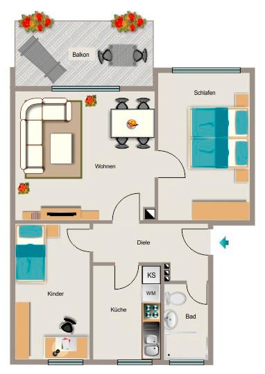 VIVAWEST modernisiert Ihre neue Wohnung. 3.5 zimmer