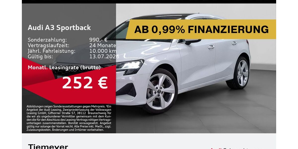 Audi A3 6.927 km 30.440 &euro; Bochum 44809