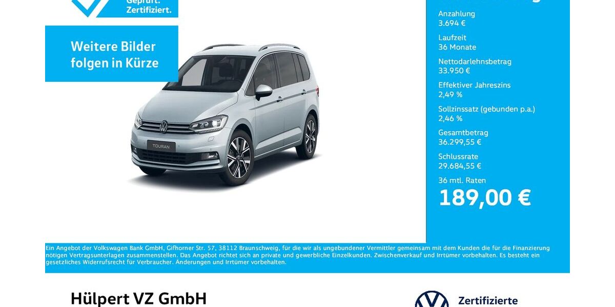 VW Touran 6.225 km 37.644 &euro; Dortmund 44379