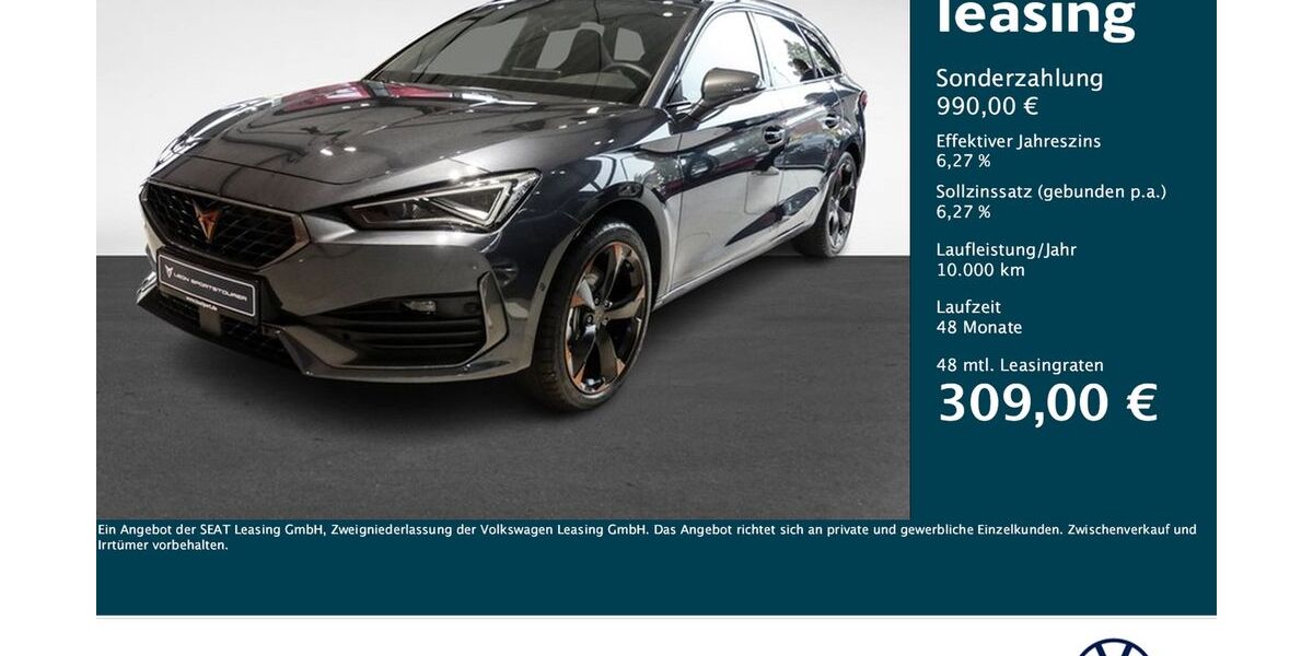 Cupra Leon 38.481 km 27.829 &euro; Dortmund 44379