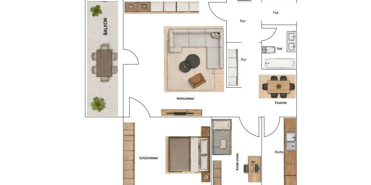Etagenwohnung Sprockhövel - 3 Zimmer, 78 m&sup2;, 176.000&euro; | Angebot:27248467