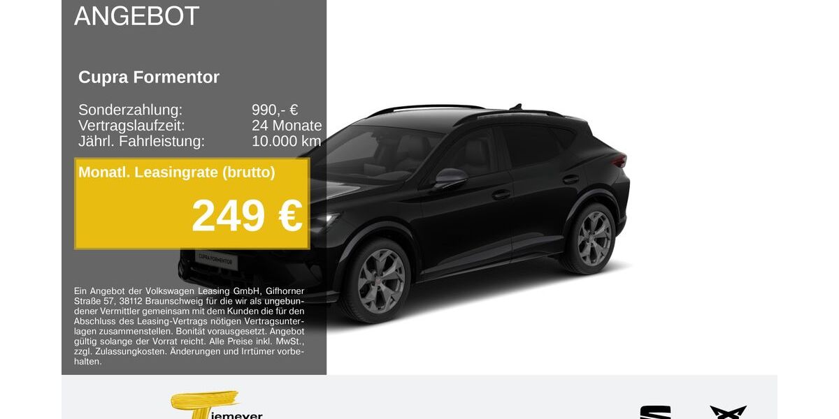 Cupra Formentor 19.737 km 33.240 &euro; Bochum 44809