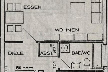 2,5 ZIMMER EGT-WOHNUNG, 60QM, GARAGE, Nähe Rathaus C-R 2.5 zimmer