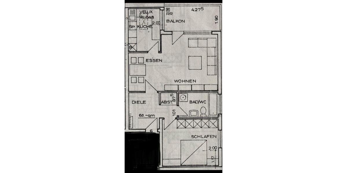 2,5 ZIMMER EGT-WOHNUNG, 60QM, GARAGE, Nähe Rathaus C-R 2.5 zimmer