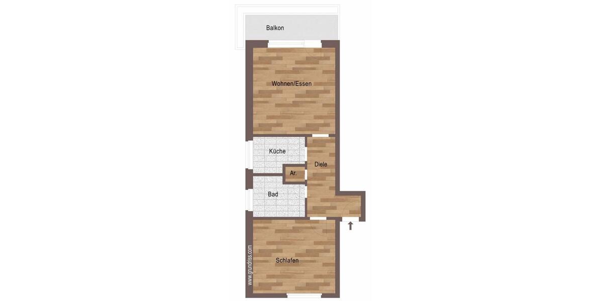 Etagenwohnung Mülheim an der Ruhr Dümpten - 2.5 Zimmer, 65 m&sup2;, 189.000&euro; | Angebot:26238338
