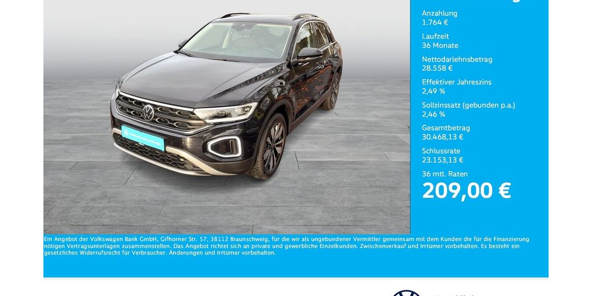 VW T-Roc 17.380 km 29.722 € Dortmund 44379
