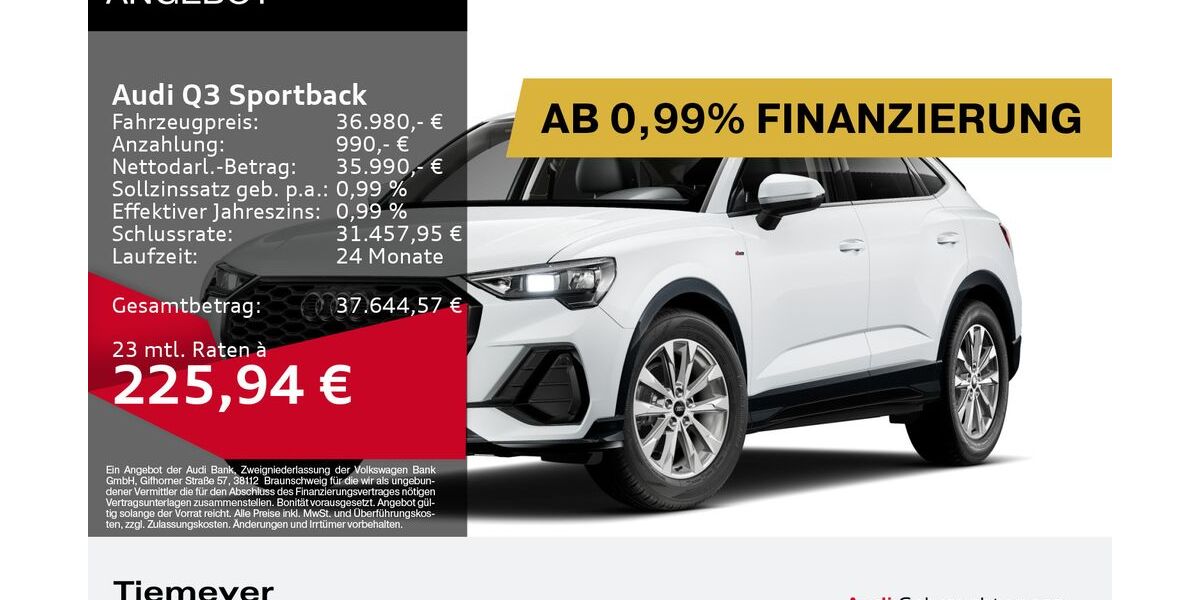 Audi Q3 6.830 km 36.980 &euro; Bochum 44809