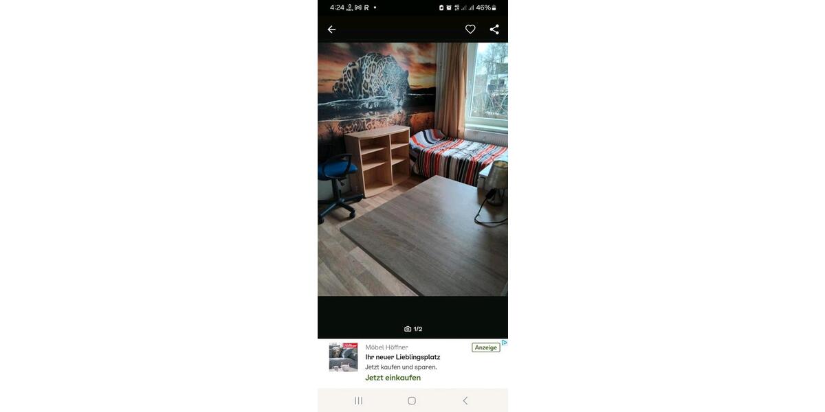 Erdgeschoßwohnung Bochum Bochum-Mitte - 1 Zimmer, 15 m&sup2;, 250&euro; | Angebot:26405970