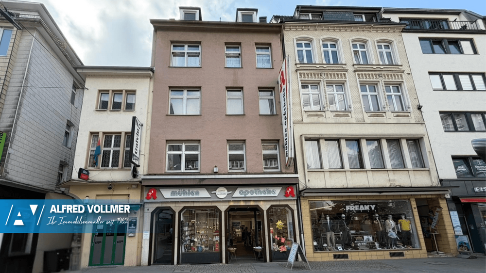Etagenwohnung Wuppertal Elberfeld - 2 Zimmer, 58 m&sup2;, 430&euro; | Angebot:26795566