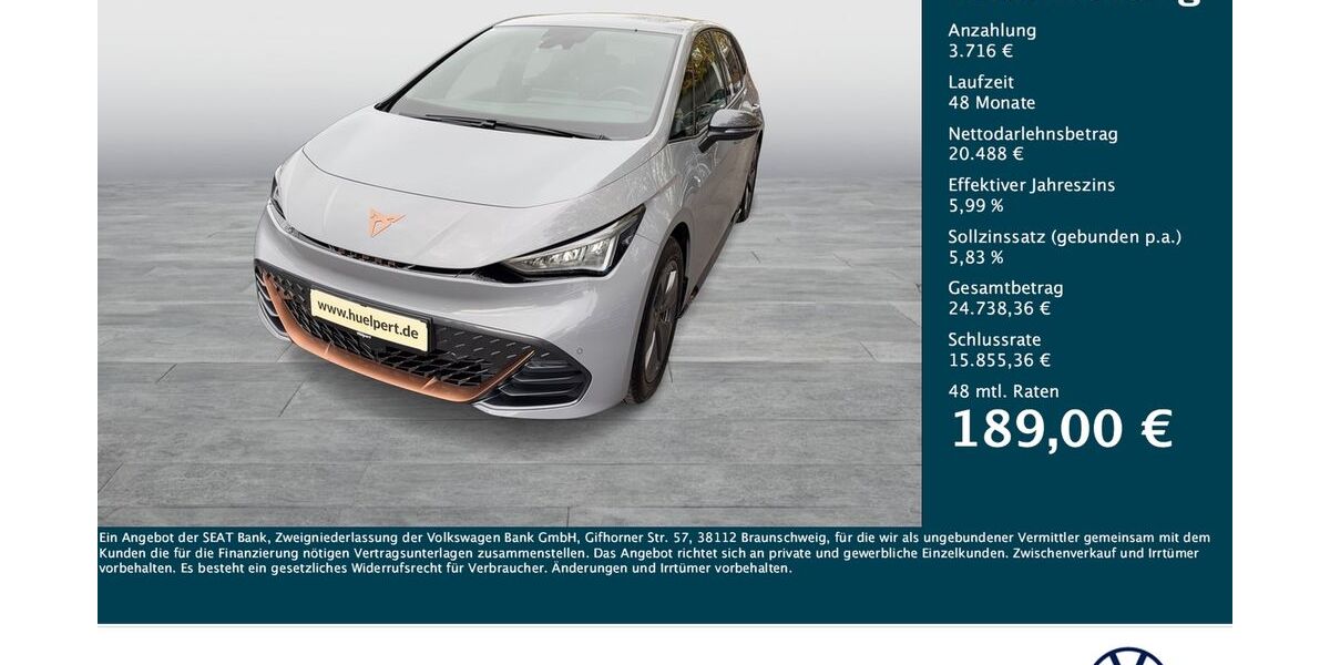 Cupra Born 25.233 km 23.941 &euro; Dortmund 44379