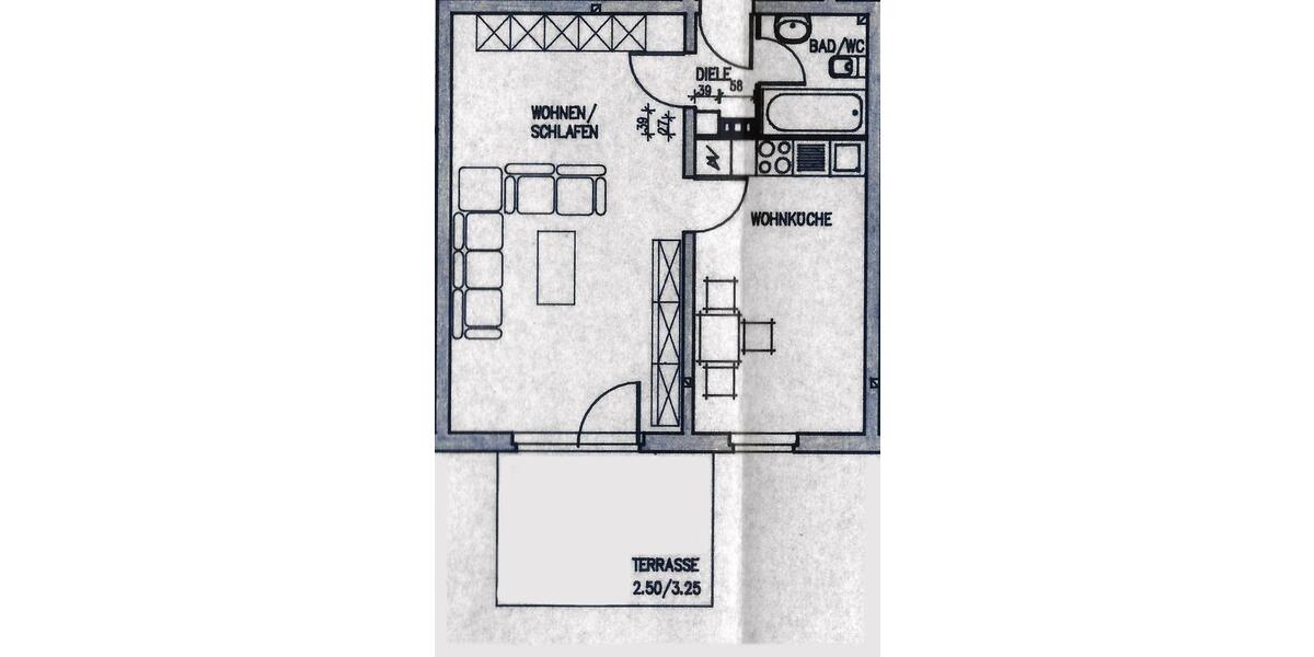 Single-Wohnung in Grafenwald - ab 01.04.26 oder früher 1 zimmer