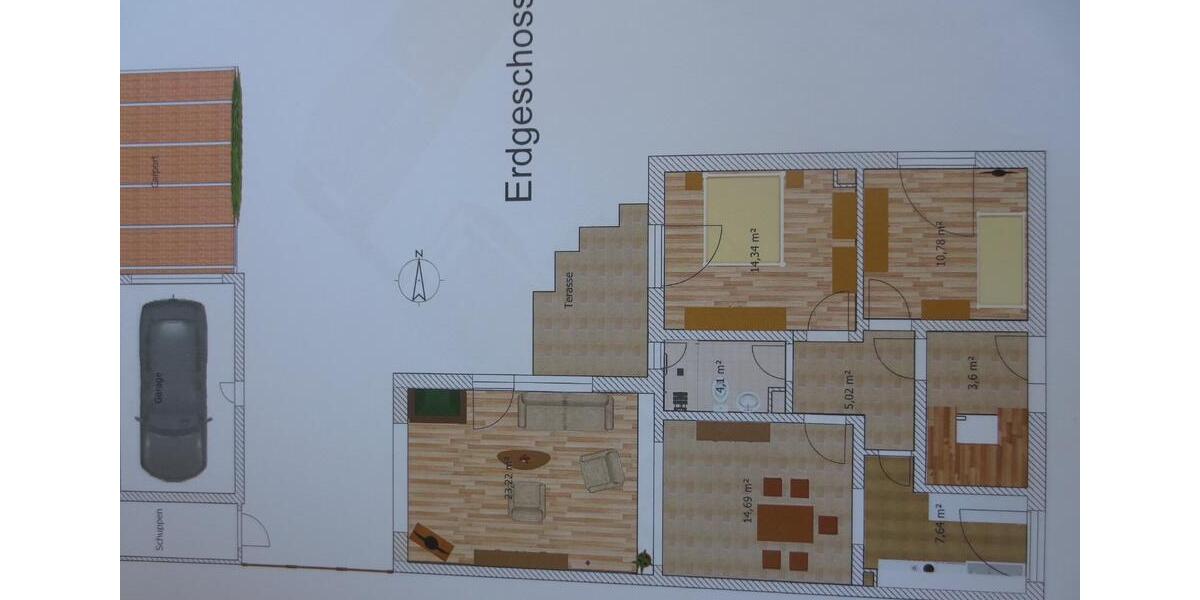 Zweifamilienhaus auf Erbpacht (ca. 110€ im Monat) in RE 7 zimmer