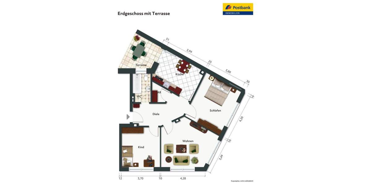 Etagenwohnung Duisburg Untermeiderich - 3 Zimmer, 82 m&sup2;, 129.000&euro; | Angebot:24793810