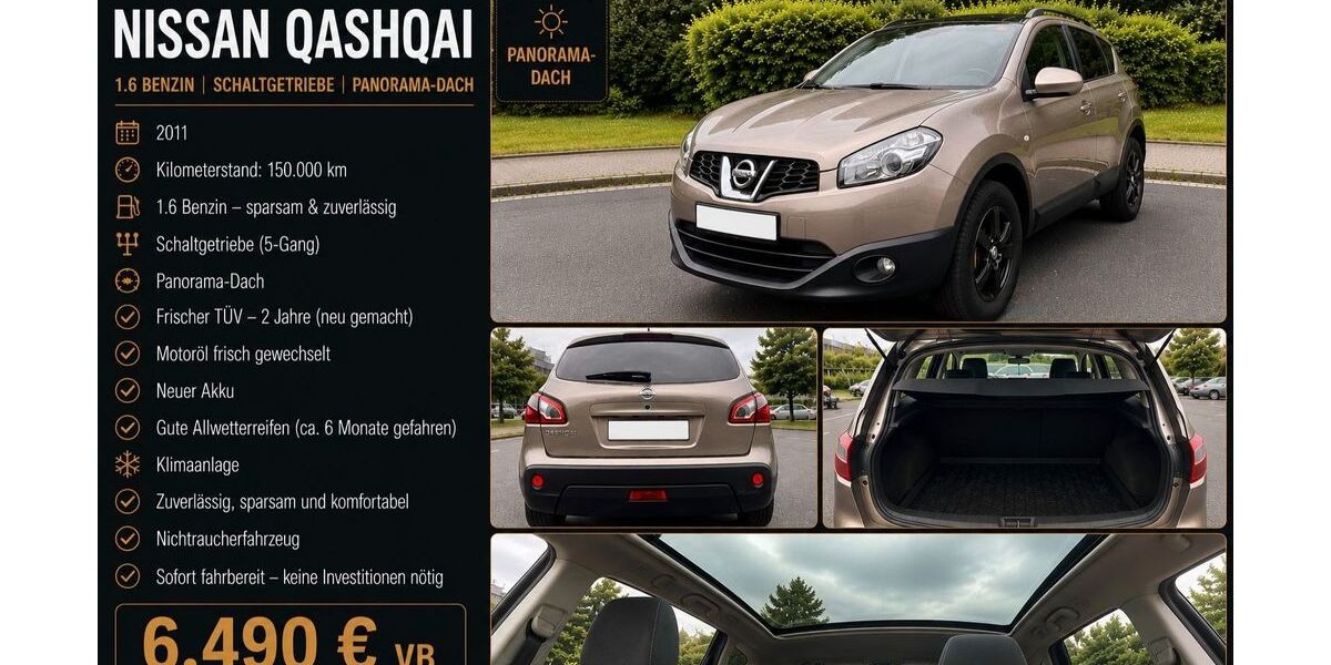 Nissan Qashqai 152.000 km 5.900 &euro; Essen 45277