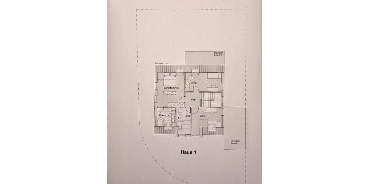 Grundstück und projektiertes Einfamilienhaus zimmer