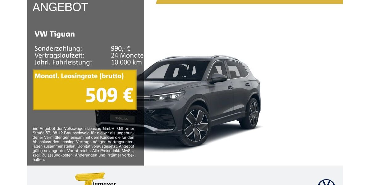 VW Tiguan 4.257 km 48.790 &euro; Bochum 44892