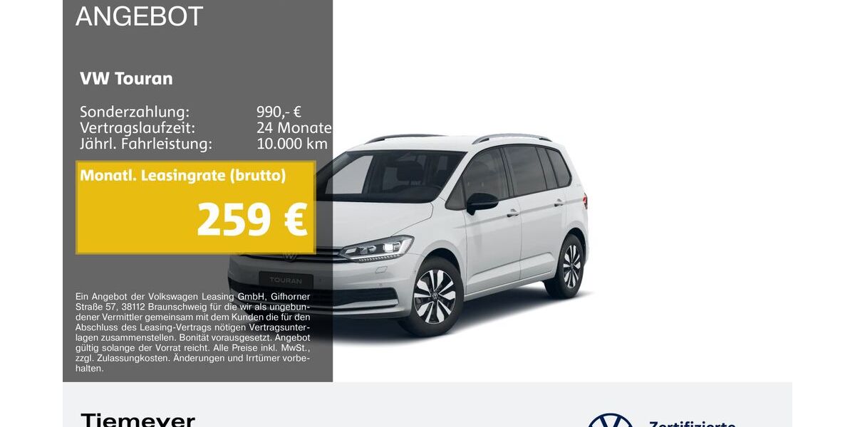 VW Touran 14.389 km 32.790 &euro; Bochum 44892