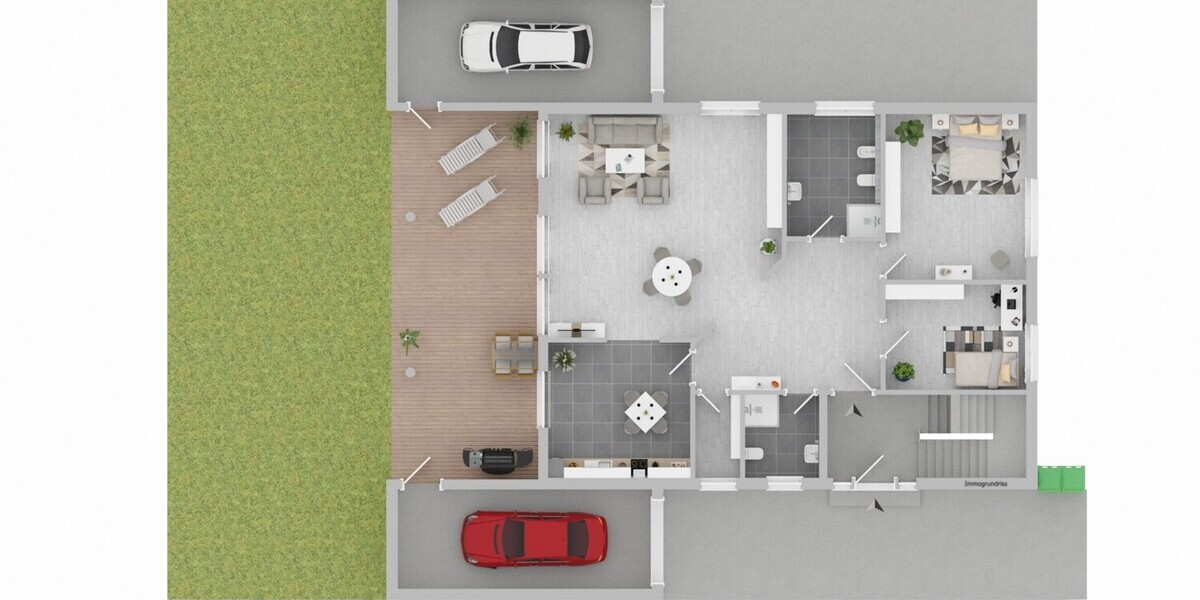 Wohnen wie im eigenen Haus – Große Erdgeschosswohnung mit Traumgarten und Garage im Zweiparteienhaus - Erdgeschoßwohnung Olfen Olfen | Angebot:26948024