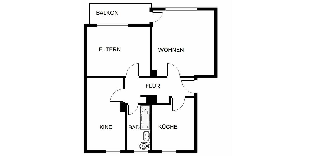 3-Zimmer-Wohnung in Gelsenkirchen Hassel 3 zimmer