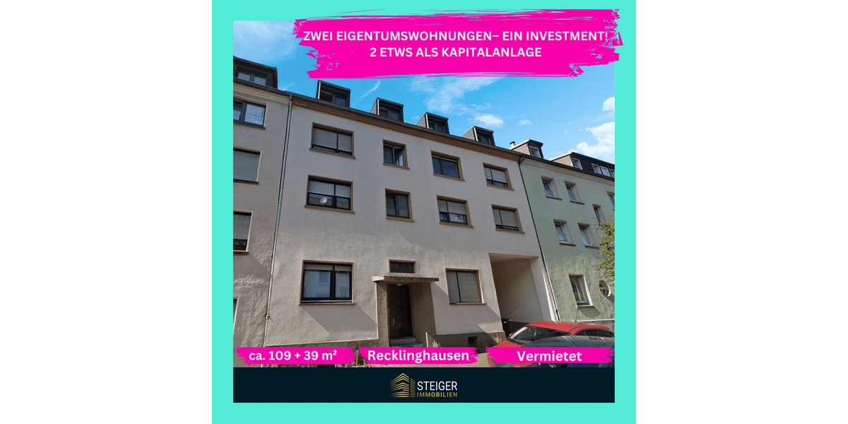 Etagenwohnung Recklinghausen - 5 Zimmer, 102 m&sup2;, 193.800&euro; | Angebot:27029971
