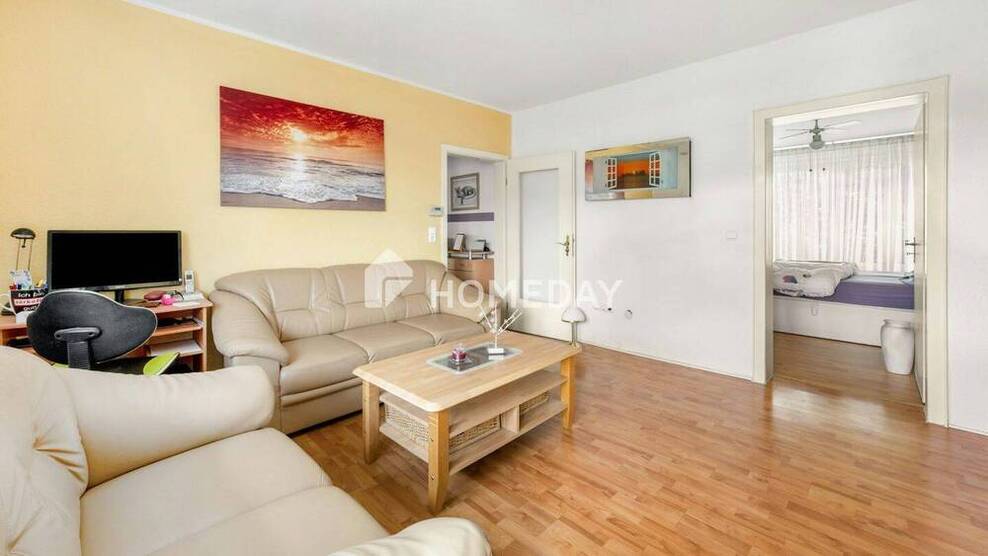 Sofort frei! Ideal geschnittene 2-Zimmer-Wohnung mit Balkon und Tageslichtbad