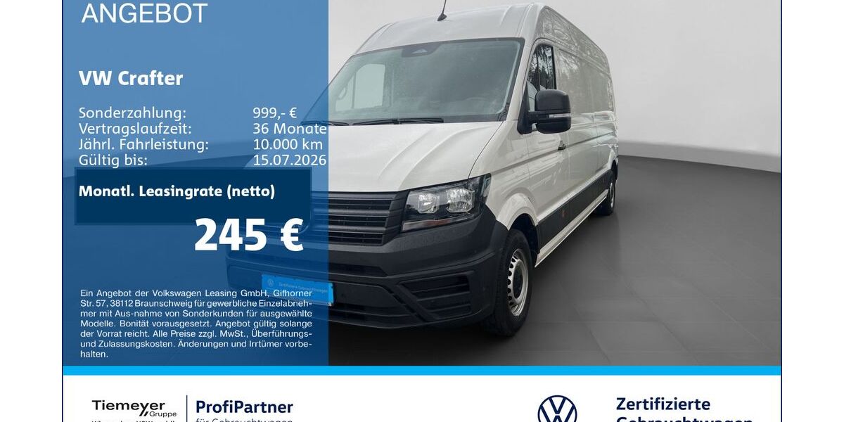 VW Crafter 34.600 km 36.880 &euro; Recklinghausen 45663