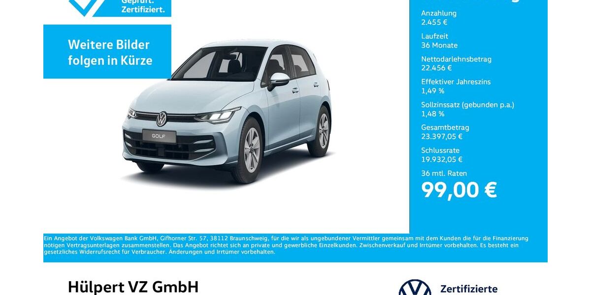 VW Golf 8.062 km 24.911 &euro; Dortmund 44141
