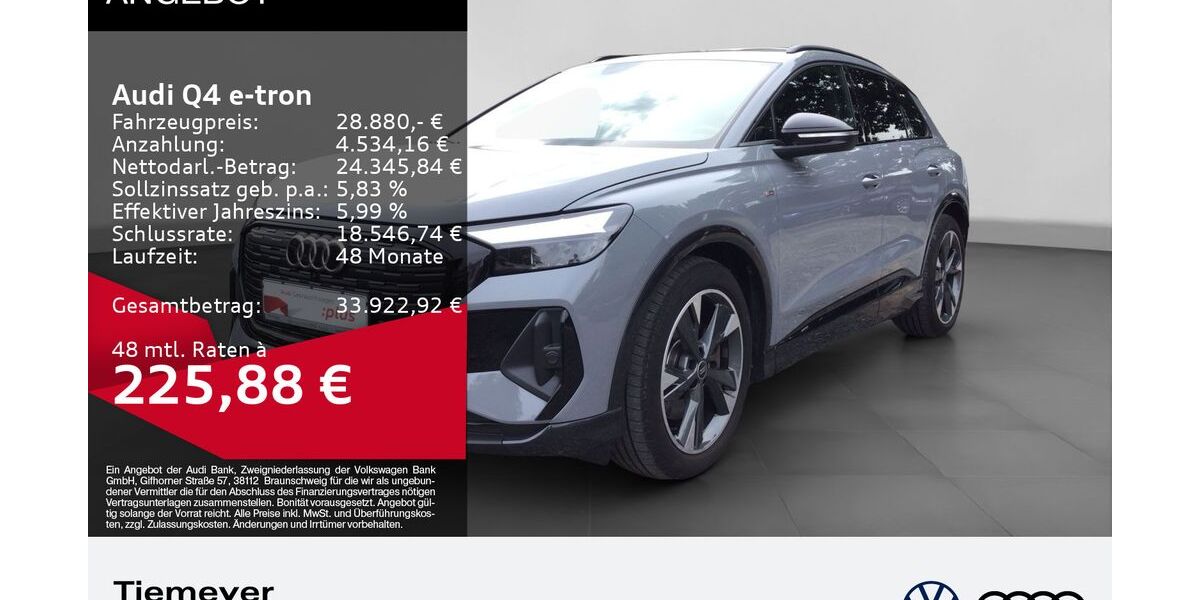 Audi Q4 e-tron 36.016 km 28.880 &euro; Gelsenkirchen 45894