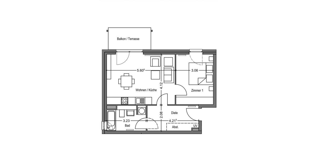 Etagenwohnung Gelsenkirchen Gelsenkirchen-Mitte - 2 Zimmer, 54 m&sup2;, 189.000&euro; | Angebot:26588519