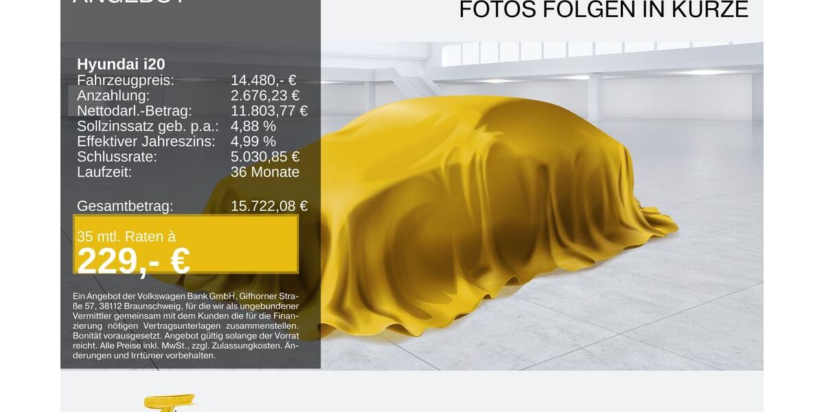 Hyundai i20 71.881 km 13.990 &euro; Marl 45770