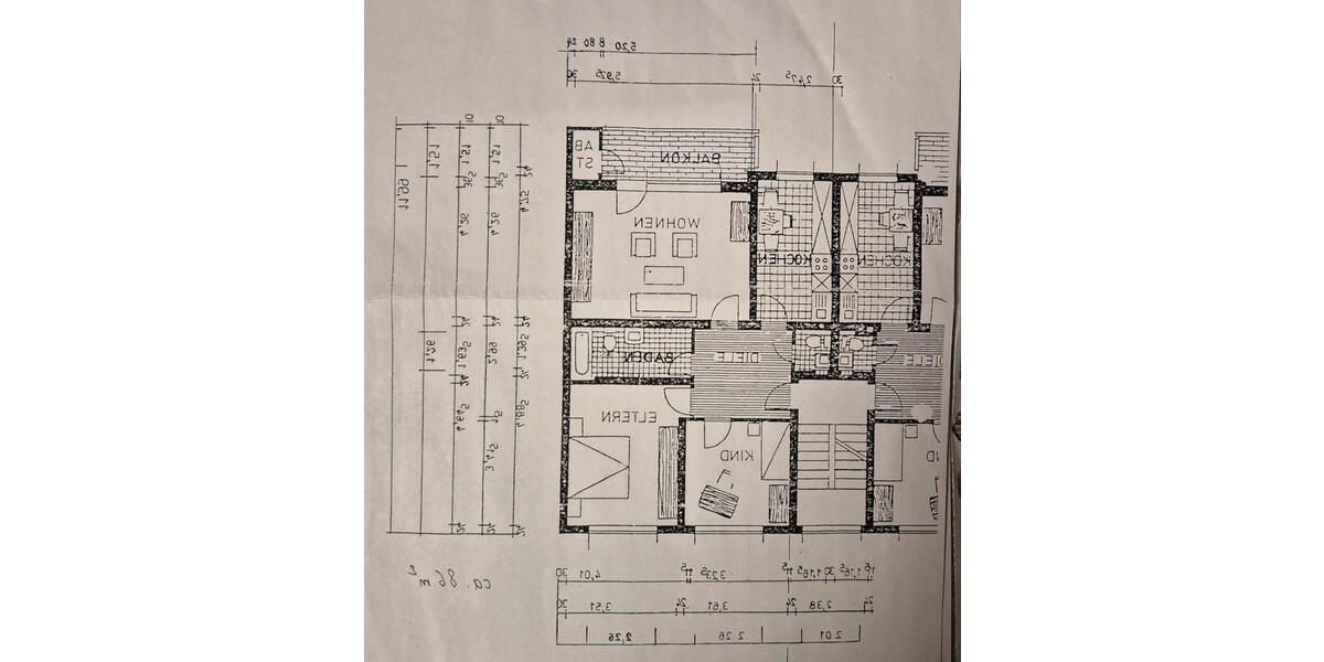 Etagenwohnung Bochum Günnigfeld - 3.5 Zimmer, 86 m&sup2;, 155.000&euro; | Angebot:24790879