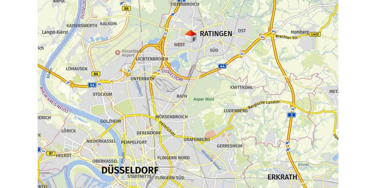 Ratingen-Eckamp: gemütliches Apartment mit Balkon, komplett möbliert! 1 zimmer