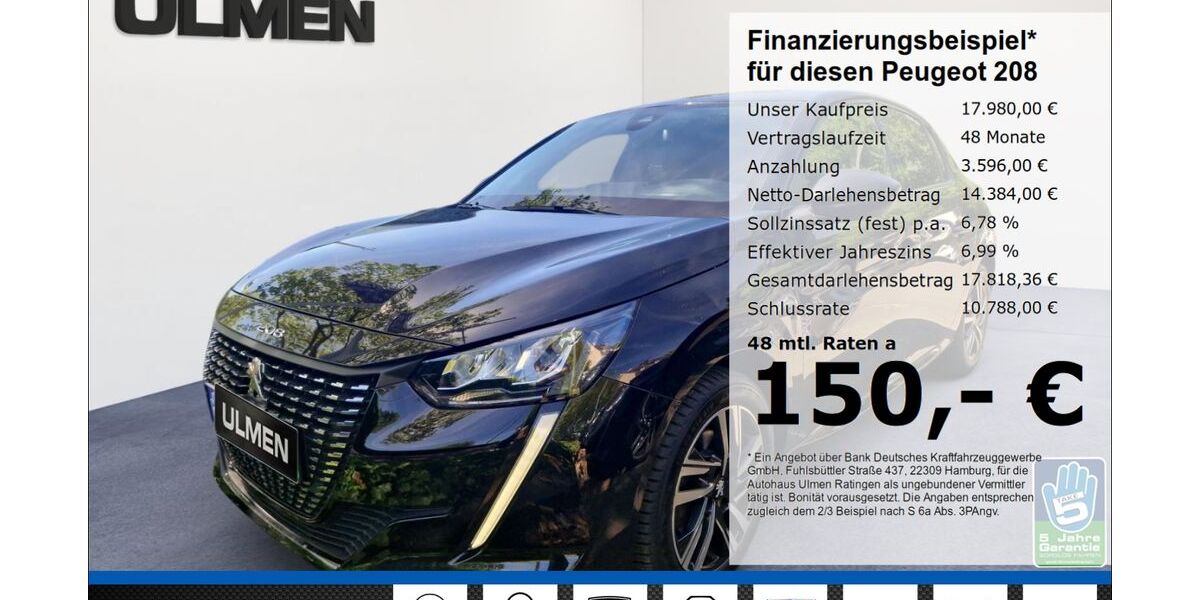 Peugeot 208 51.608 km 17.380 &euro; Ratingen 40880