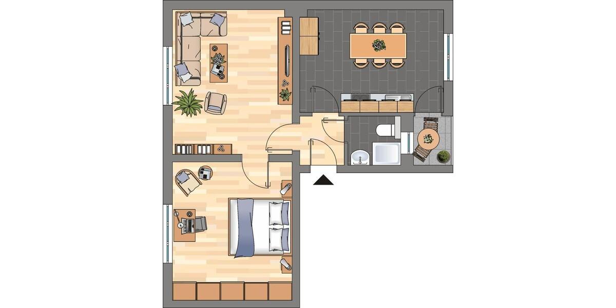 Zentrale 2-Zimmer-Wohnung in Duisburg Neudorf 2 zimmer