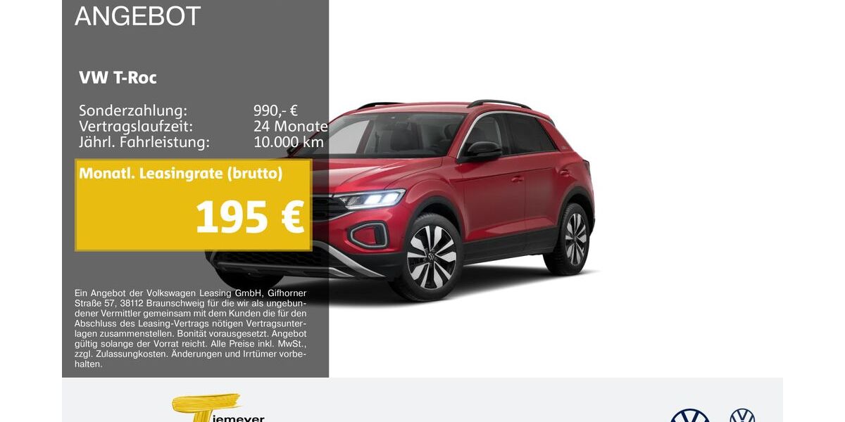VW T-Roc 8.307 km 26.310 &euro; Castrop-Rauxel 44575