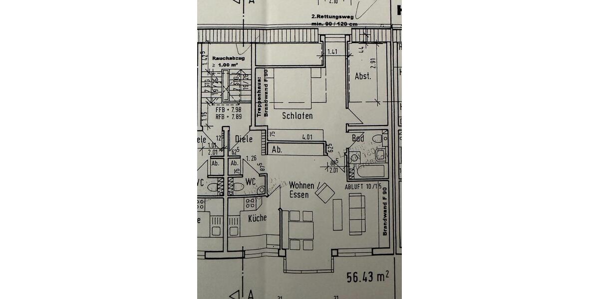 Dachgeschoßwohnung Gelsenkirchen Erle - 2.5 Zimmer, 60 m&sup2;, 322&euro; | Angebot:25175249