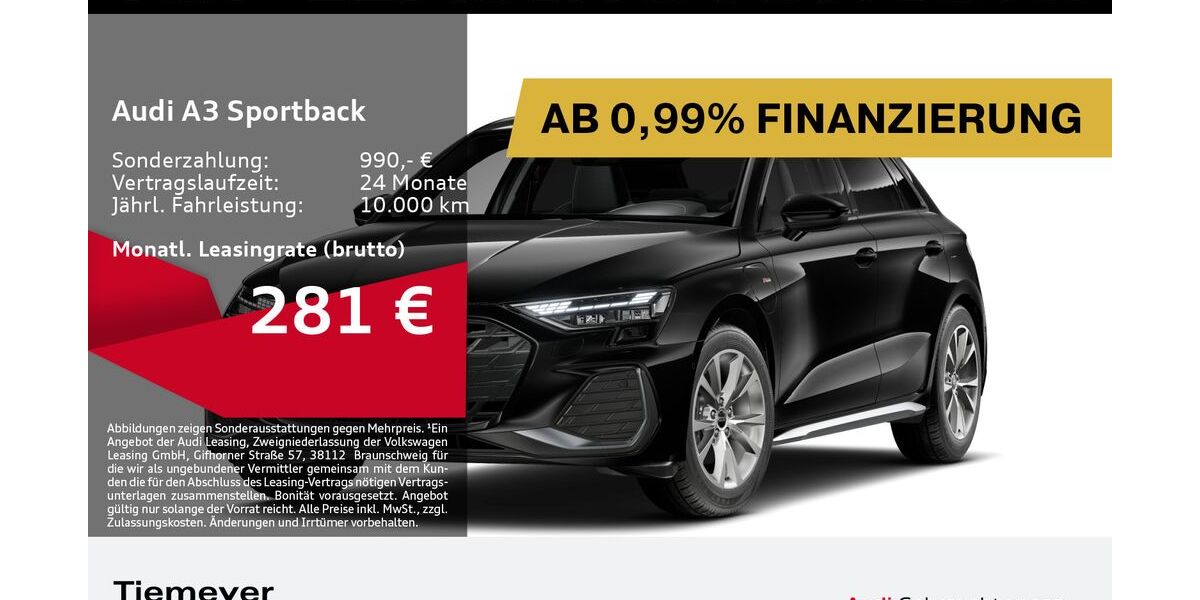 Audi A3 23.282 km 29.840 &euro; Oberhausen 46047