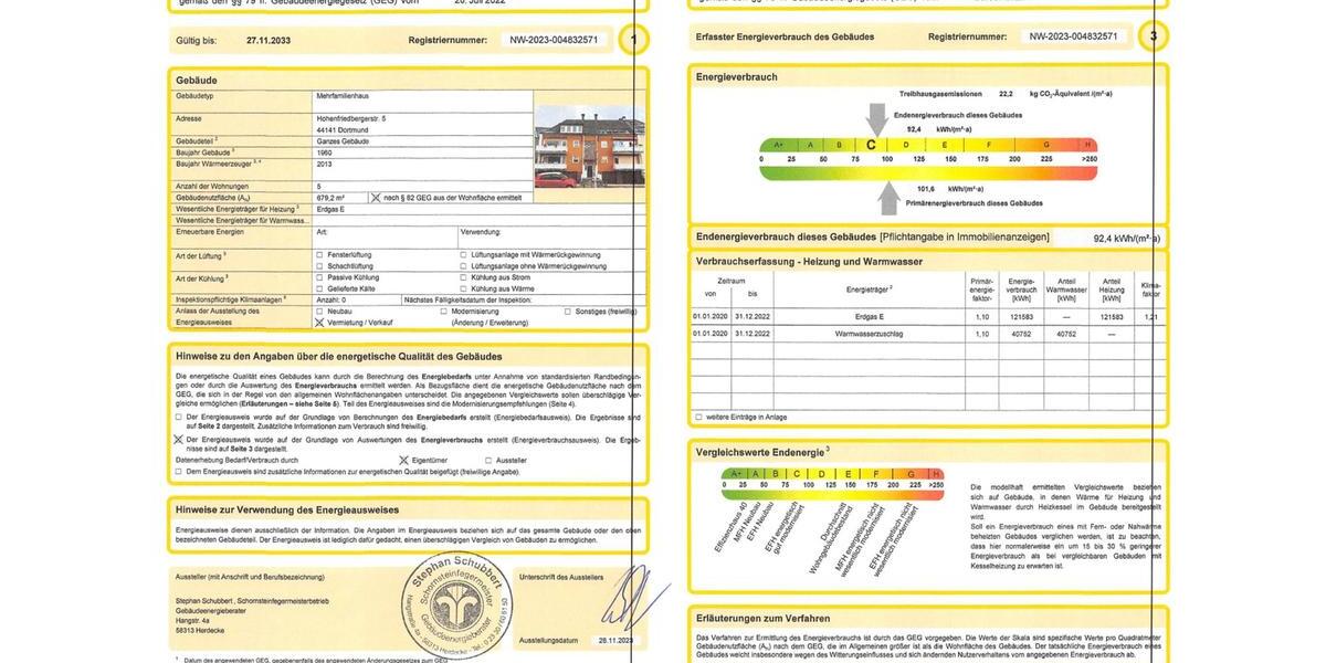 Etagenwohnung Dortmund Gartenstadt - 3 Zimmer, 80 m&sup2;, 275.000&euro; | Angebot:26822539