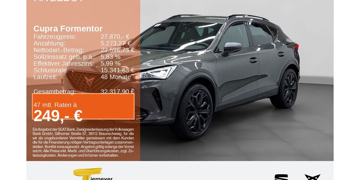 Cupra Formentor 29.999 km 26.480 &euro; Gelsenkirchen OT Beckhausen 45899