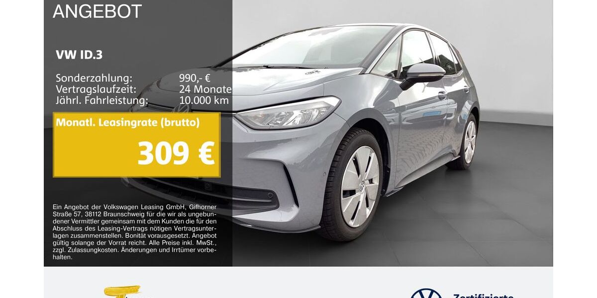 VW ID.3 25.894 km 27.490 € Oberhausen 46047