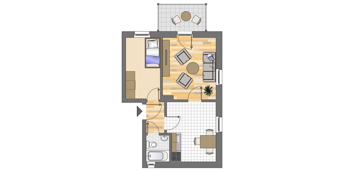 Demnächst frei! 2-Zimmer-Wohnung in Wetter Altwetter 2 zimmer