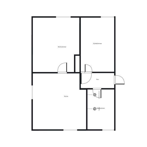 Einzugsbereite neu renovierte Wohnung im EG mit wenigen Stufen und neuem Duschbad! Ideal im Alter! zimmer