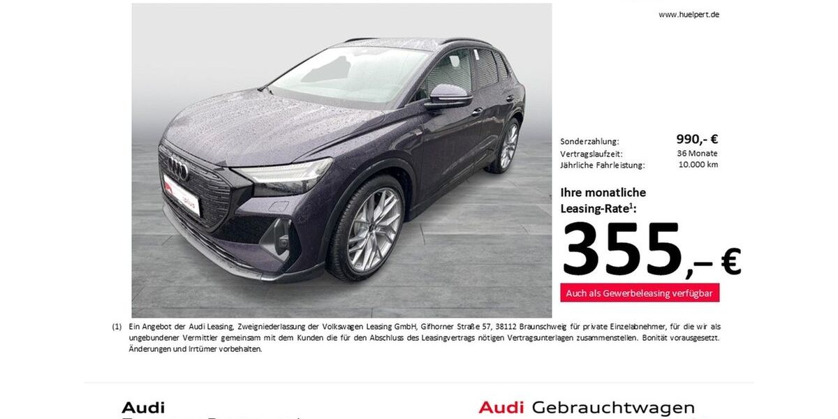 Audi Q4 e-tron 6.478 km 41.811 &euro; Dortmund 44143