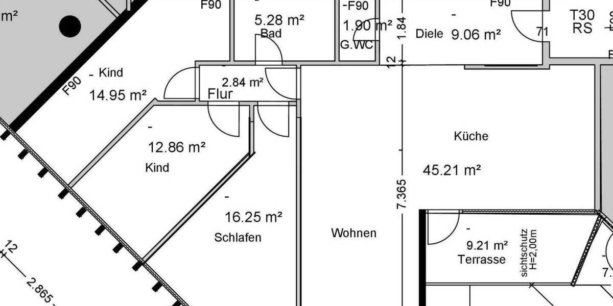 Etagenwohnung Dortmund Mitte - 4 Zimmer, 136 m&sup2;, 1.360&euro; | Angebot:25385557