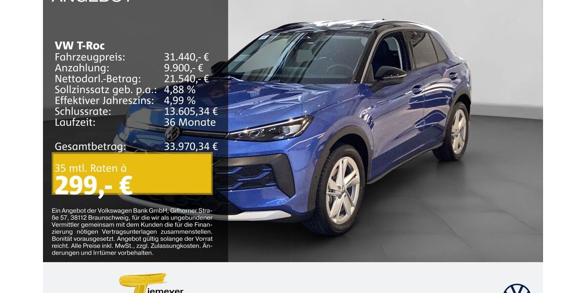 VW T-Roc 9.999 km 27.990 &euro; Oberhausen 46047